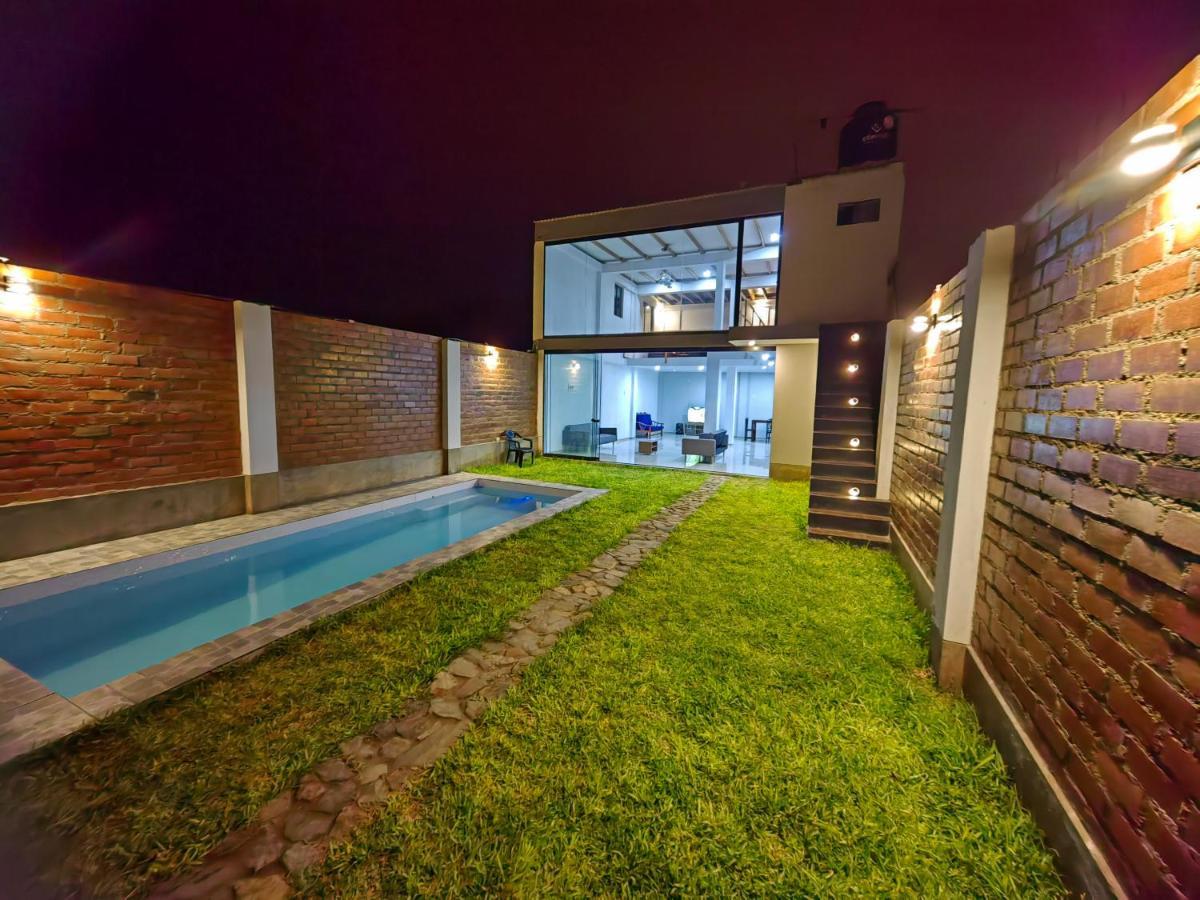 Casa De Playa Con Piscina Villa Ancon Ngoại thất bức ảnh