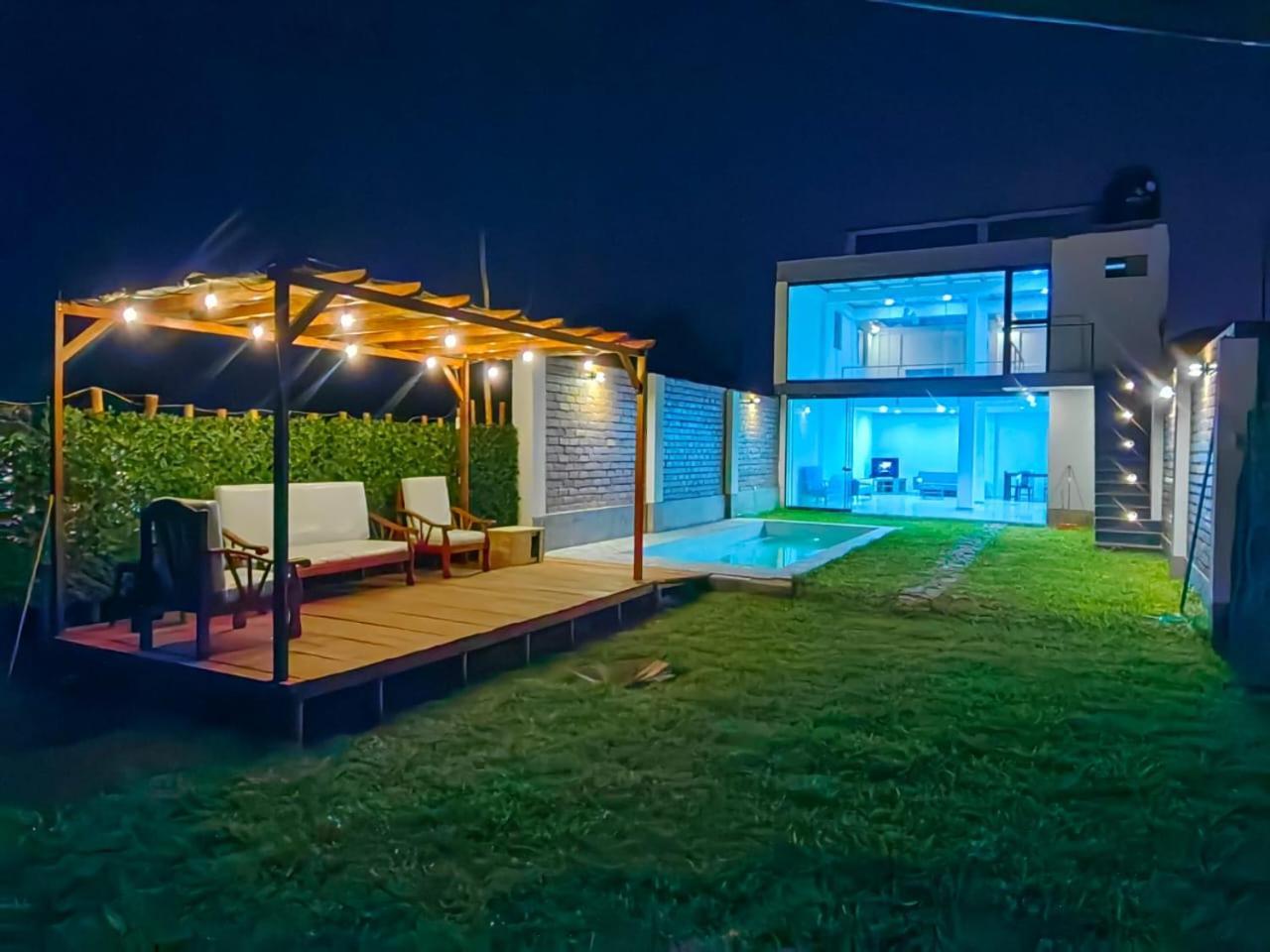 Casa De Playa Con Piscina Villa Ancon Ngoại thất bức ảnh
