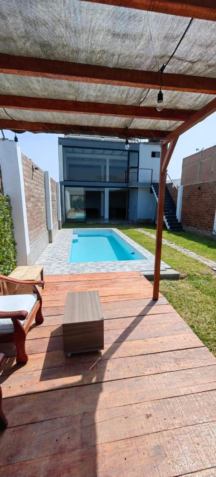 Casa De Playa Con Piscina Villa Ancon Ngoại thất bức ảnh