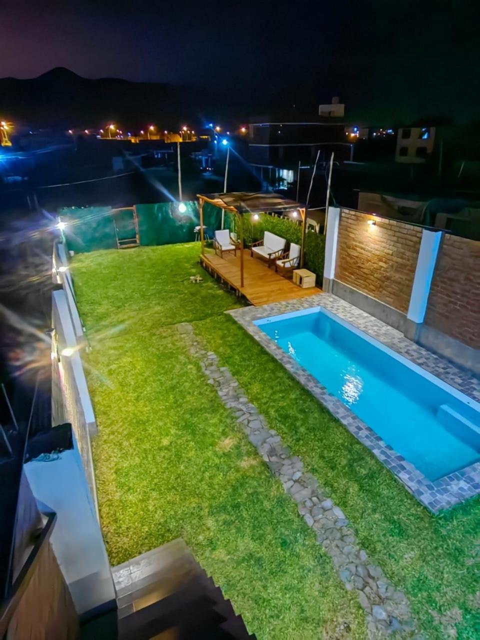 Casa De Playa Con Piscina Villa Ancon Ngoại thất bức ảnh